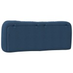 vidaXL Pernă pentru tăblie de pat, albastru, 120 cm, material textil vidaXL Pernă pentru tăblie de pat, albastru, 120 cm, material textil