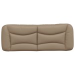 vidaXL Pernă pentru tăblie pat, cappuccino, 120 cm, piele artificială