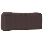 vidaXL Pernă pentru tăblie de pat maro închis, 140 cm, material textil vidaXL Pernă pentru tăblie de pat maro închis, 140 cm, material textil