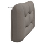 vidaXL Pernă pentru tăblie de pat, gri taupe, 140 cm, material textil vidaXL Pernă pentru tăblie de pat, gri taupe, 140 cm, material textil