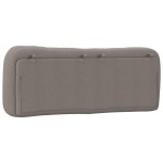 vidaXL Pernă pentru tăblie de pat, gri taupe, 140 cm, material textil vidaXL Pernă pentru tăblie de pat, gri taupe, 140 cm, material textil