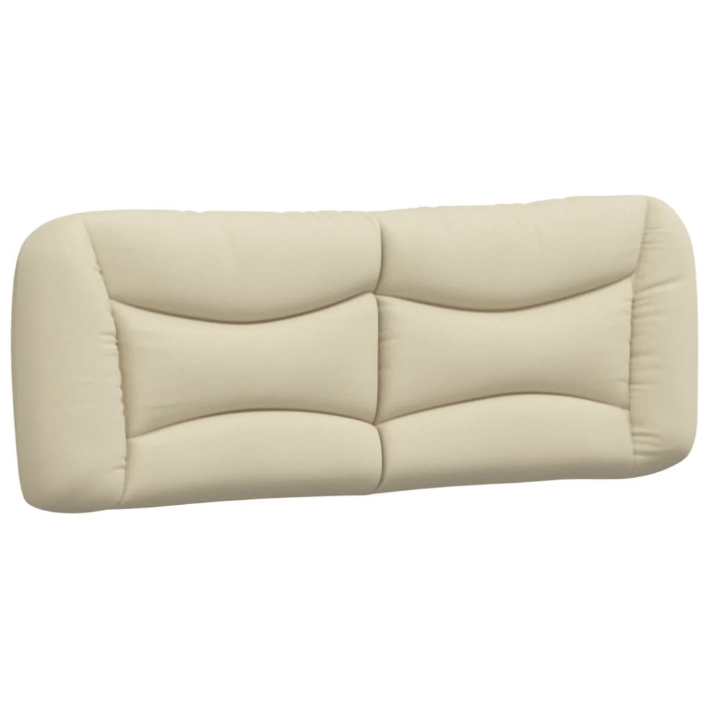 vidaXL Pernă pentru tăblie de pat, crem, 140 cm, material textil