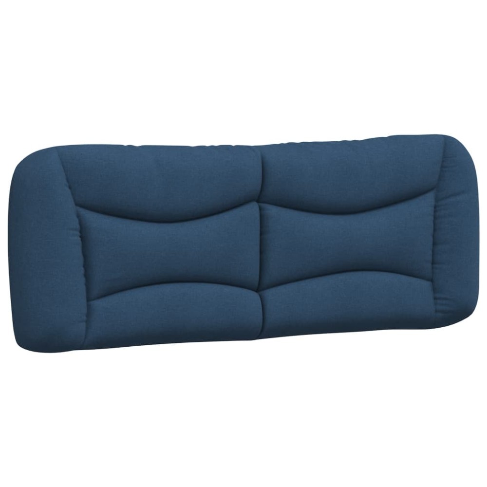 vidaXL Pernă pentru tăblie de pat, albastru, 140 cm, material textil