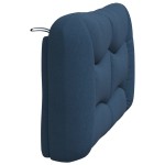 vidaXL Pernă pentru tăblie de pat, albastru, 140 cm, material textil vidaXL Pernă pentru tăblie de pat, albastru, 140 cm, material textil