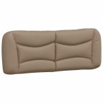 vidaXL Pernă pentru tăblie de pat, cappuccino 140 cm piele artificială