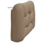 vidaXL Pernă pentru tăblie de pat, cappuccino 140 cm piele artificială