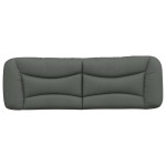 vidaXL Pernă pentru tăblie de pat, gri închis, 140 cm, material textil vidaXL Pernă pentru tăblie de pat, gri închis, 140 cm, material textil