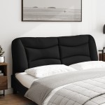 vidaXL Pernă pentru tăblie de pat, negru, 160 cm, material textil vidaXL Pernă pentru tăblie de pat, negru, 160 cm, material textil
