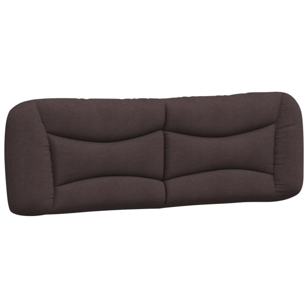 vidaXL Pernă pentru tăblie de pat maro închis, 160 cm, material textil