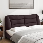 vidaXL Pernă pentru tăblie de pat maro închis, 160 cm, material textil