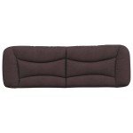 vidaXL Pernă pentru tăblie de pat maro închis, 160 cm, material textil