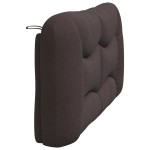 vidaXL Pernă pentru tăblie de pat maro închis, 160 cm, material textil