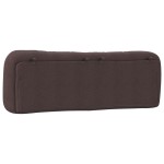 vidaXL Pernă pentru tăblie de pat maro închis, 160 cm, material textil