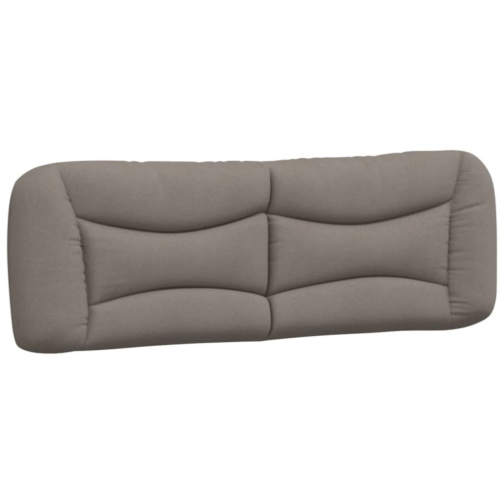 vidaXL Pernă pentru tăblie de pat, gri taupe, 160 cm, material textil