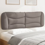 vidaXL Pernă pentru tăblie de pat, gri taupe, 160 cm, material textil vidaXL Pernă pentru tăblie de pat, gri taupe, 160 cm, material textil