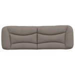 vidaXL Pernă pentru tăblie de pat, gri taupe, 160 cm, material textil vidaXL Pernă pentru tăblie de pat, gri taupe, 160 cm, material textil