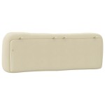 vidaXL Pernă pentru tăblie de pat, crem, 160 cm, material textil