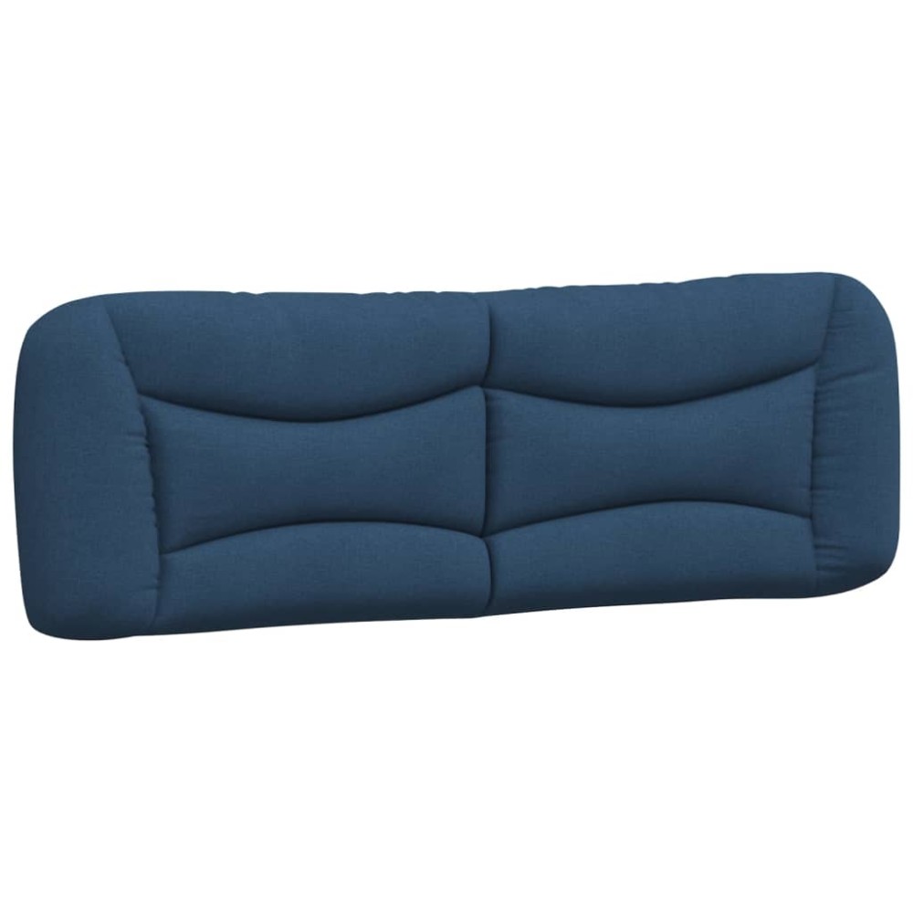 vidaXL Pernă pentru tăblie de pat, albastru, 160 cm, material textil