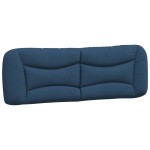 vidaXL Pernă pentru tăblie de pat, albastru, 160 cm, material textil vidaXL Pernă pentru tăblie de pat, albastru, 160 cm, material textil