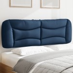 vidaXL Pernă pentru tăblie de pat, albastru, 160 cm, material textil vidaXL Pernă pentru tăblie de pat, albastru, 160 cm, material textil
