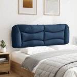 vidaXL Pernă pentru tăblie de pat, albastru, 160 cm, material textil vidaXL Pernă pentru tăblie de pat, albastru, 160 cm, material textil