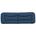 vidaXL Pernă pentru tăblie de pat, albastru, 160 cm, material textil vidaXL Pernă pentru tăblie de pat, albastru, 160 cm, material textil