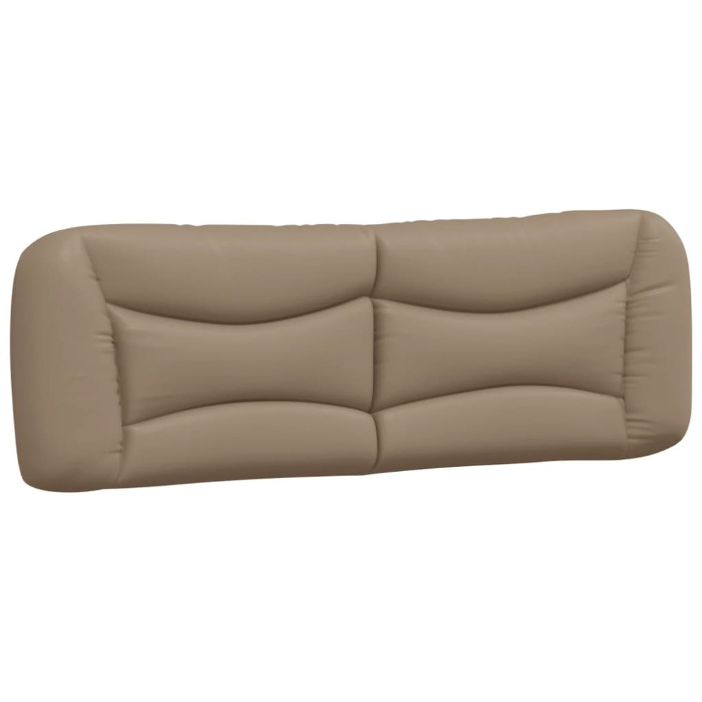 vidaXL Pernă pentru tăblie pat, cappuccino, 160 cm, piele artificială