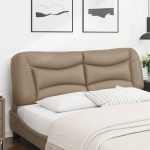 vidaXL Pernă pentru tăblie pat, cappuccino, 160 cm, piele artificială vidaXL Pernă pentru tăblie pat, cappuccino, 160 cm, piele artificială