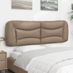 vidaXL Pernă pentru tăblie pat, cappuccino, 160 cm, piele artificială vidaXL Pernă pentru tăblie pat, cappuccino, 160 cm, piele artificială