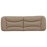 vidaXL Pernă pentru tăblie pat, cappuccino, 160 cm, piele artificială vidaXL Pernă pentru tăblie pat, cappuccino, 160 cm, piele artificială