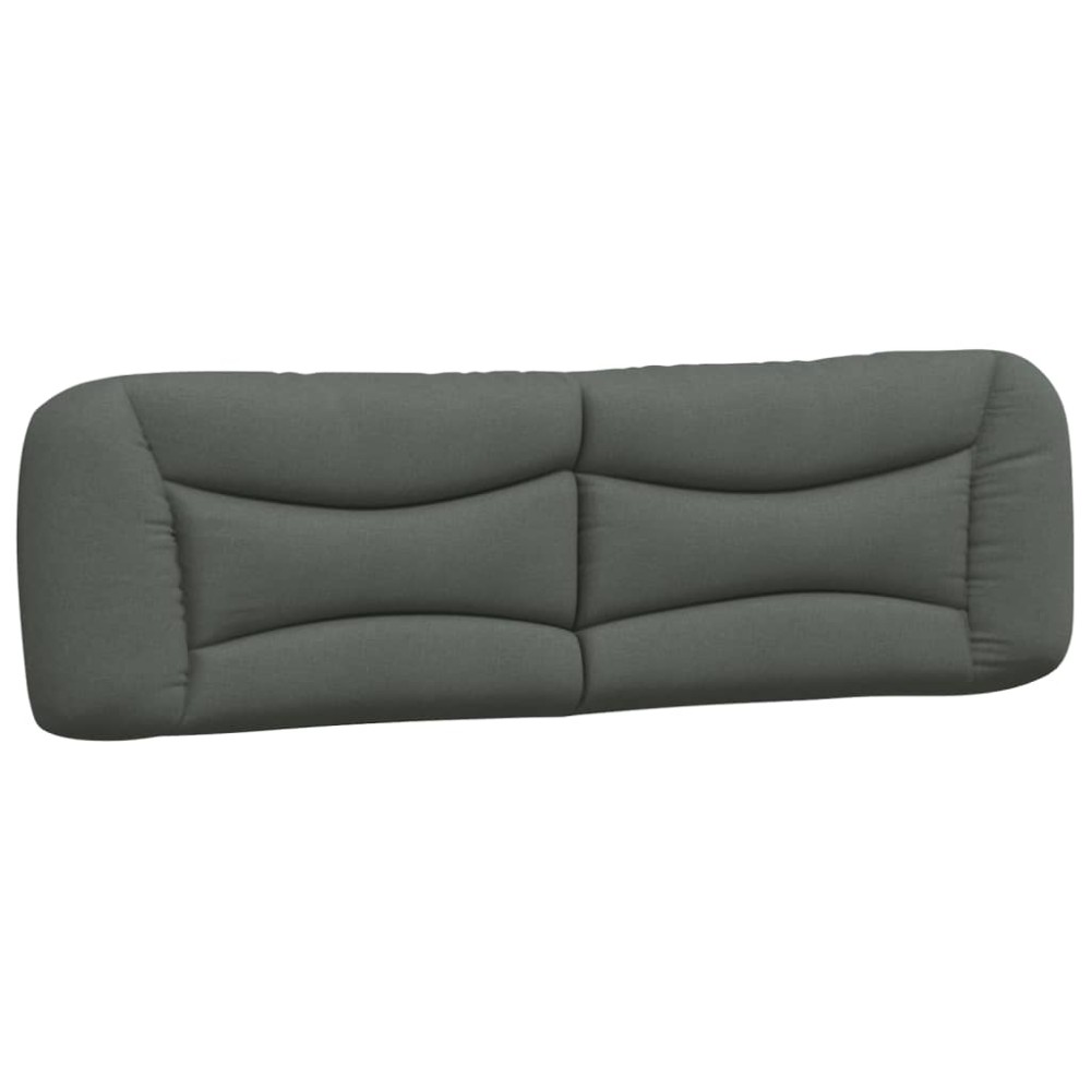 vidaXL Pernă pentru tăblie de pat, gri închis, 180 cm, material textil