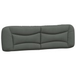 vidaXL Pernă pentru tăblie de pat, gri închis, 180 cm, material textil vidaXL Pernă pentru tăblie de pat, gri închis, 180 cm, material textil