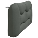 vidaXL Pernă pentru tăblie de pat, gri închis, 180 cm, material textil vidaXL Pernă pentru tăblie de pat, gri închis, 180 cm, material textil
