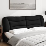 vidaXL Pernă pentru tăblie de pat, negru, 180 cm, material textil vidaXL Pernă pentru tăblie de pat, negru, 180 cm, material textil