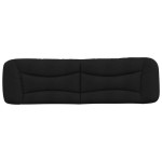 vidaXL Pernă pentru tăblie de pat, negru, 180 cm, material textil vidaXL Pernă pentru tăblie de pat, negru, 180 cm, material textil