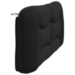 vidaXL Pernă pentru tăblie de pat, negru, 180 cm, material textil vidaXL Pernă pentru tăblie de pat, negru, 180 cm, material textil