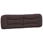 vidaXL Pernă pentru tăblie de pat maro închis, 180 cm, material textil vidaXL Pernă pentru tăblie de pat maro închis, 180 cm, material textil