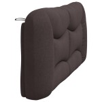 vidaXL Pernă pentru tăblie de pat maro închis, 180 cm, material textil vidaXL Pernă pentru tăblie de pat maro închis, 180 cm, material textil