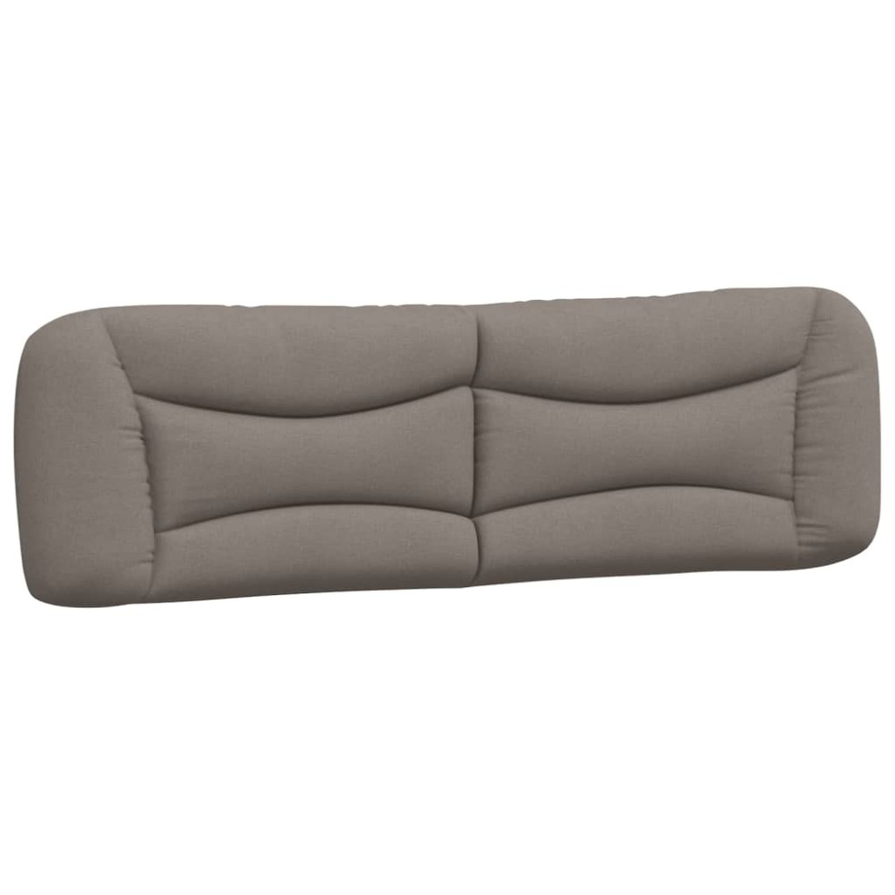 vidaXL Pernă pentru tăblie de pat, gri taupe, 180 cm, material textil