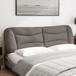 vidaXL Pernă pentru tăblie de pat, gri taupe, 180 cm, material textil vidaXL Pernă pentru tăblie de pat, gri taupe, 180 cm, material textil