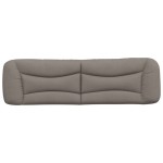 vidaXL Pernă pentru tăblie de pat, gri taupe, 180 cm, material textil vidaXL Pernă pentru tăblie de pat, gri taupe, 180 cm, material textil