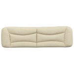 vidaXL Pernă pentru tăblie de pat, crem, 180 cm, material textil