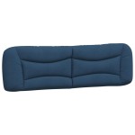 vidaXL Pernă pentru tăblie de pat, albastru, 180 cm, material textil vidaXL Pernă pentru tăblie de pat, albastru, 180 cm, material textil