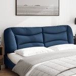 vidaXL Pernă pentru tăblie de pat, albastru, 180 cm, material textil vidaXL Pernă pentru tăblie de pat, albastru, 180 cm, material textil