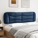 vidaXL Pernă pentru tăblie de pat, albastru, 180 cm, material textil vidaXL Pernă pentru tăblie de pat, albastru, 180 cm, material textil
