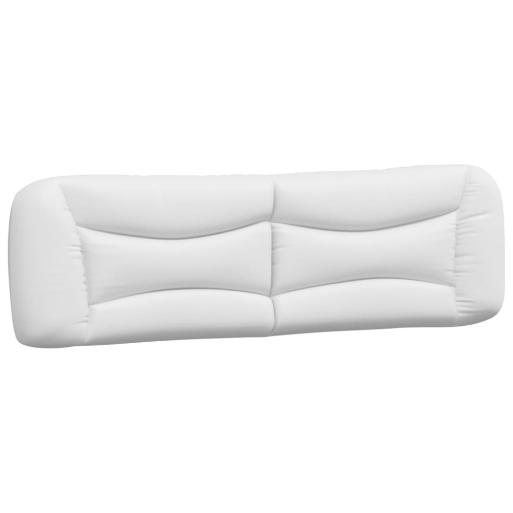 vidaXL Pernă pentru tăblie pat, alb, 180 cm, piele artificială