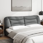 vidaXL Pernă tăblie de pat, Hvar, gri deschis, 200 cm, material textil