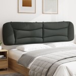 vidaXL Pernă pentru tăblie de pat, gri închis, 200 cm, material textil vidaXL Pernă pentru tăblie de pat, gri închis, 200 cm, material textil