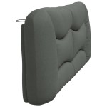 vidaXL Pernă pentru tăblie de pat, gri închis, 200 cm, material textil vidaXL Pernă pentru tăblie de pat, gri închis, 200 cm, material textil