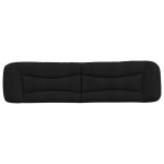 vidaXL Pernă pentru tăblie de pat, negru, 200 cm, material textil vidaXL Pernă pentru tăblie de pat, negru, 200 cm, material textil